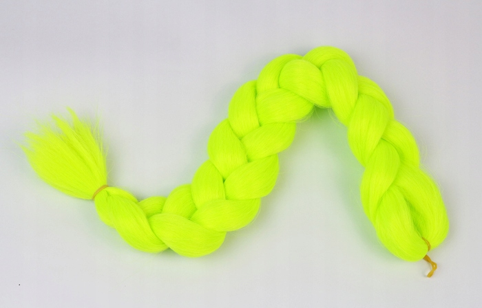 Włosy SYNTETYCZNE do warkoczyków KOLOROWE warkoczyki DOCZEPIANE WŁOSY pasma Marka Luvu