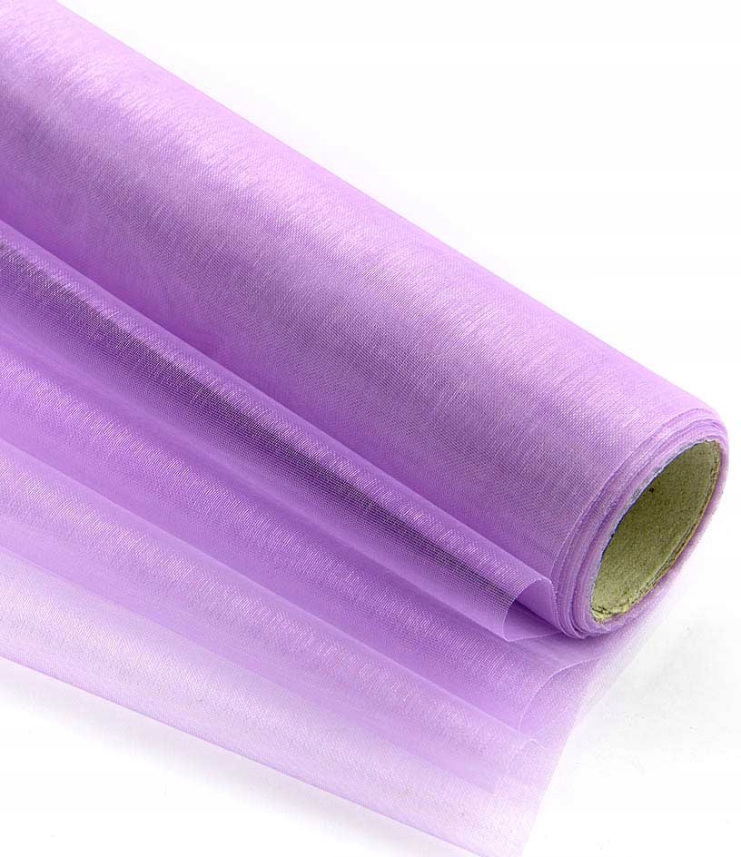 

Organza Organtyna 36cm x 9m Liliowa !