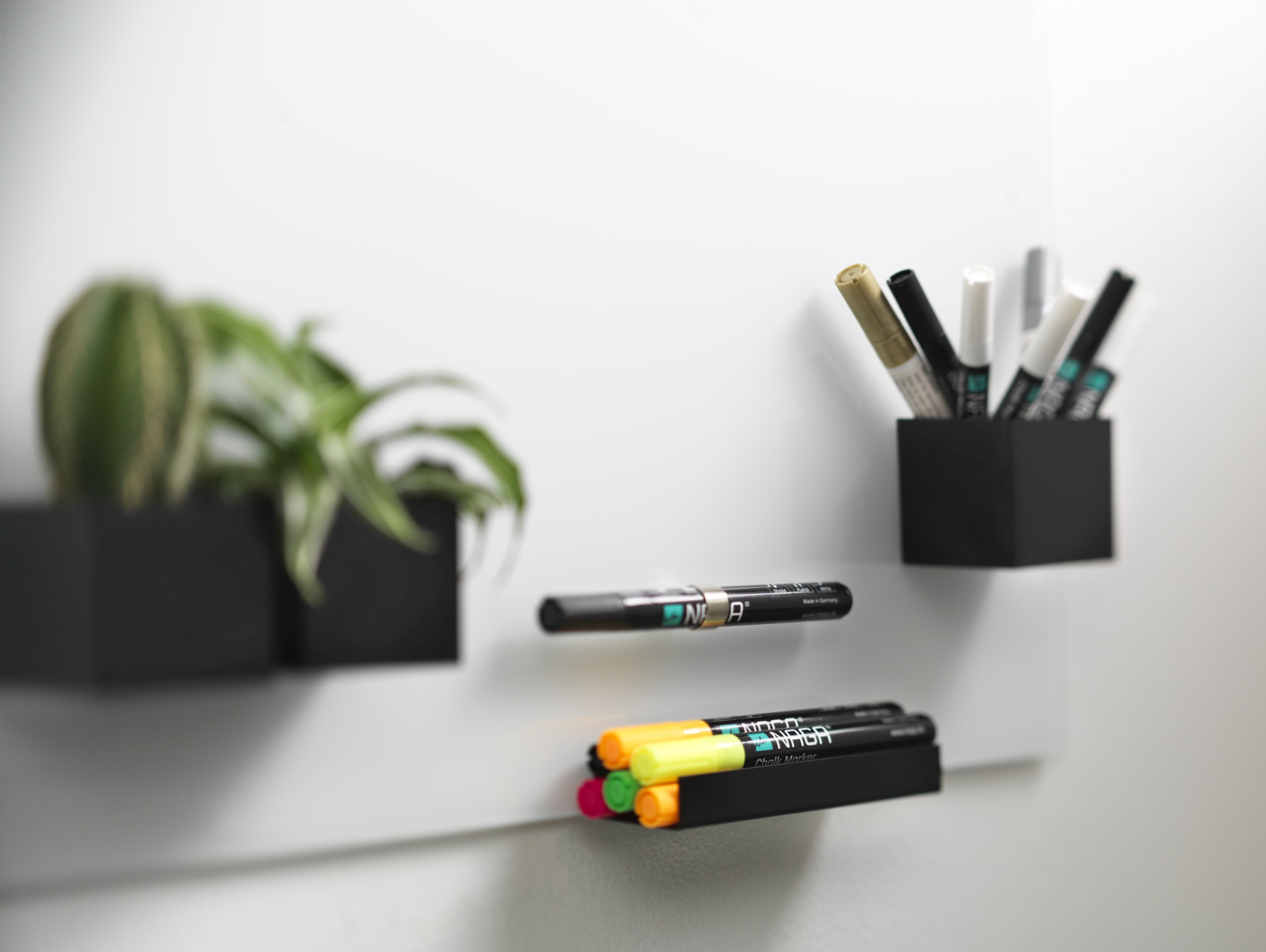 CZARNE 4,5mm Markery do szklanych tablic 2szt NAGA Marka inny