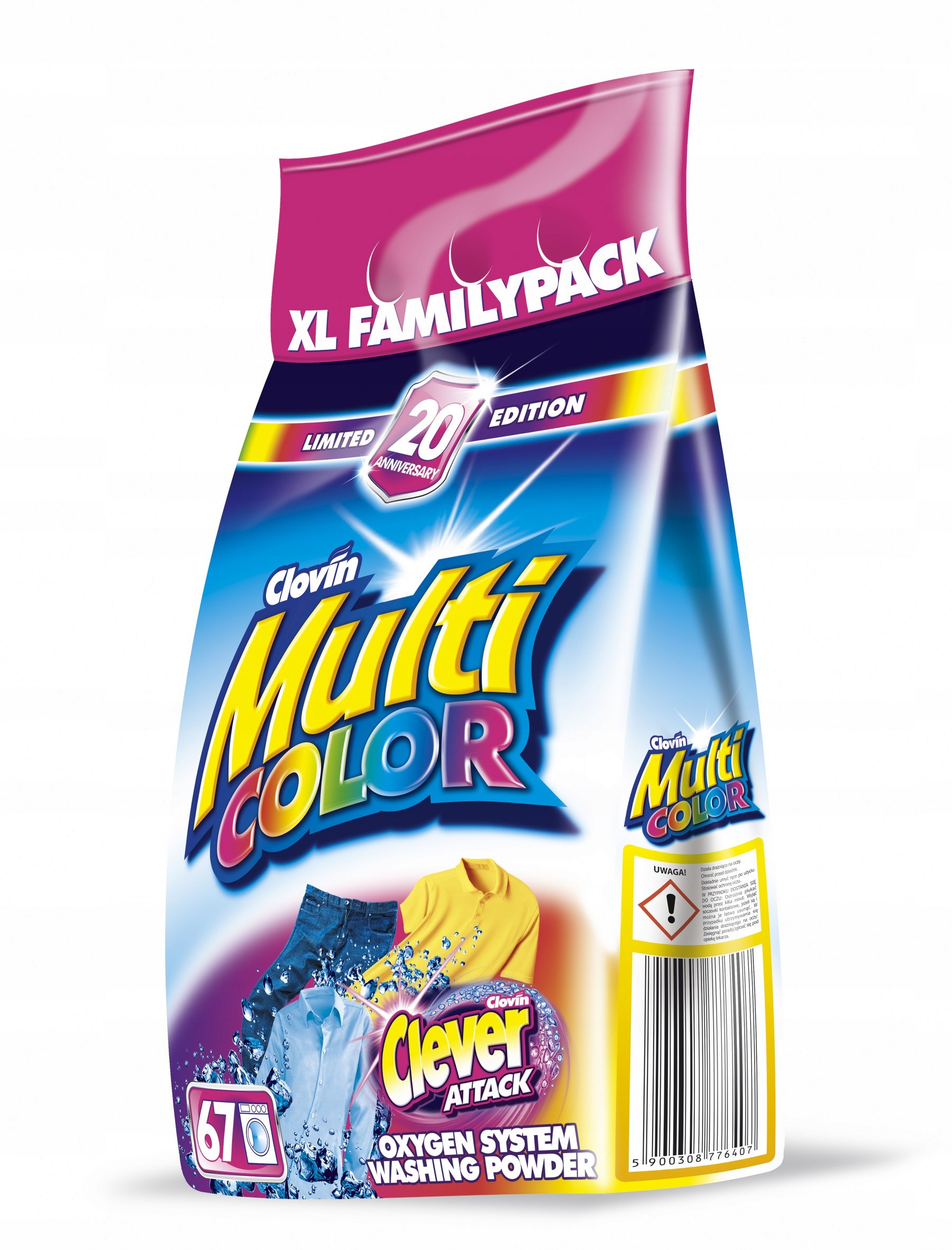 

Clovin Multicolor! Proszek Do Prania 5KG 67PRAŃ