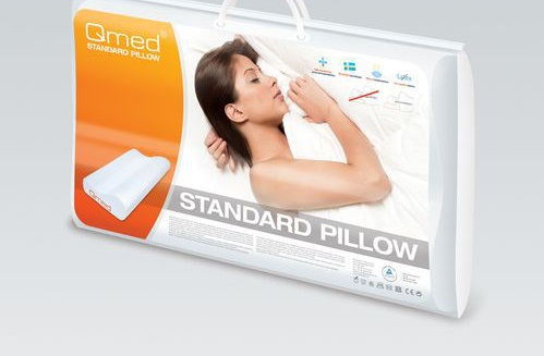 Poduszka ortopedyczna Qmed profilowana szwedzka Kolor dominujący ecru