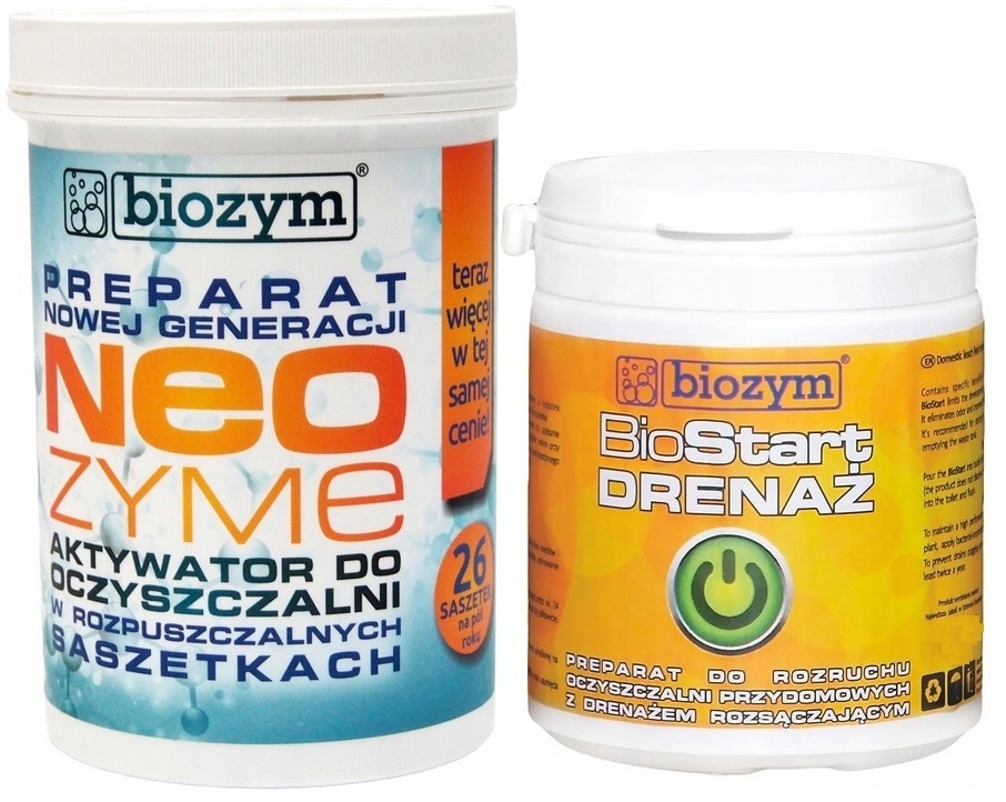 

Zestaw BioStart Drenaż + Neozyme 24 szt bakterie