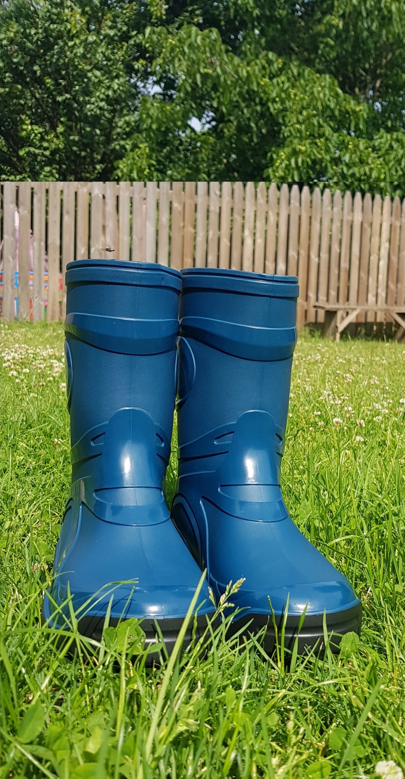 Modne Kalosze Męskie Demar Young 2A Niebieskie 36 Długość wkładki 23.8 cm