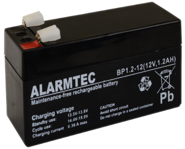 AKUMULATOR ALARMTEC 12V 1,2Ah ALARM BATERIA