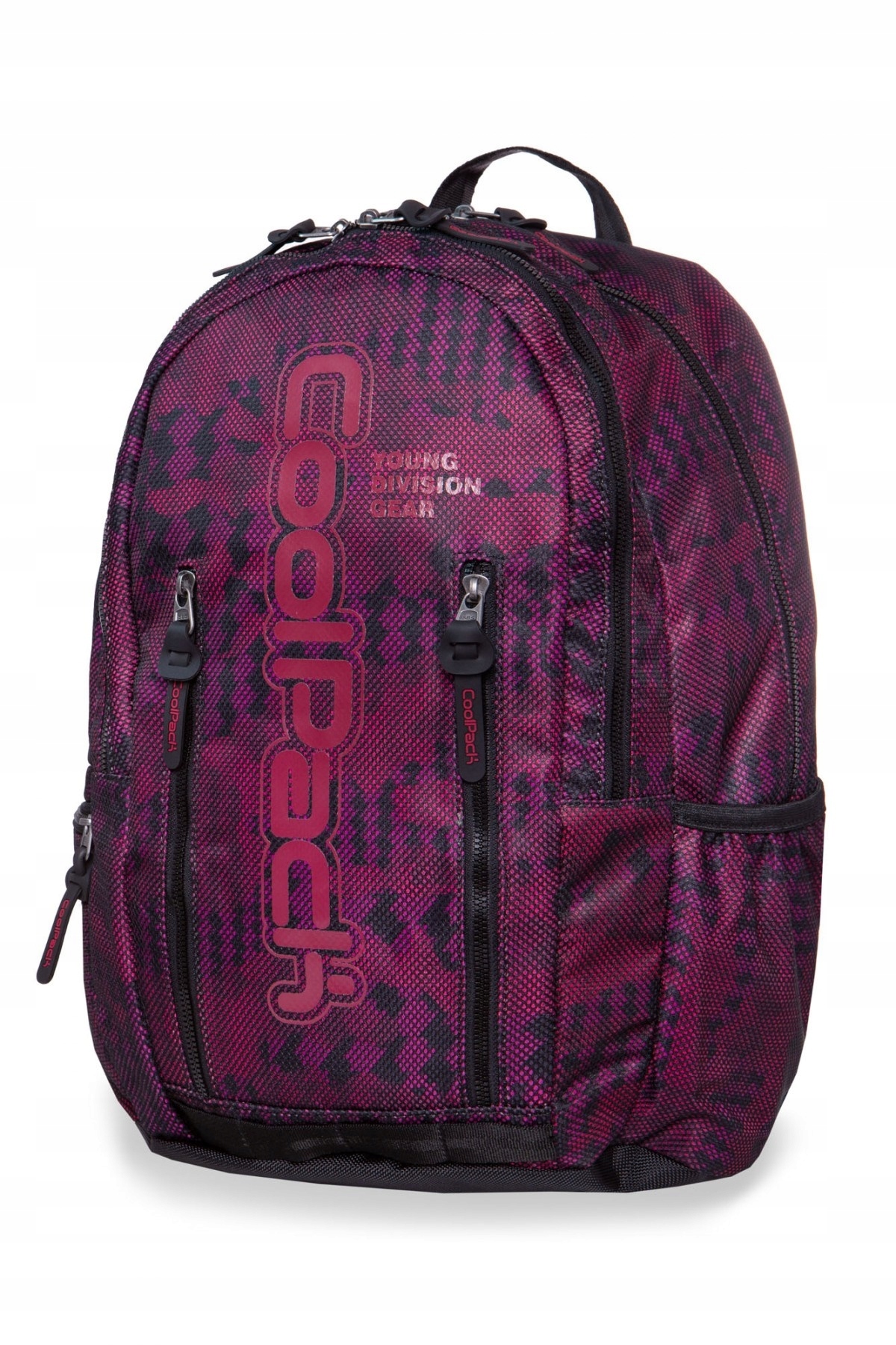 Plecak szkolny wielokomorowy CoolPack czarny, fioletowy 25 l
