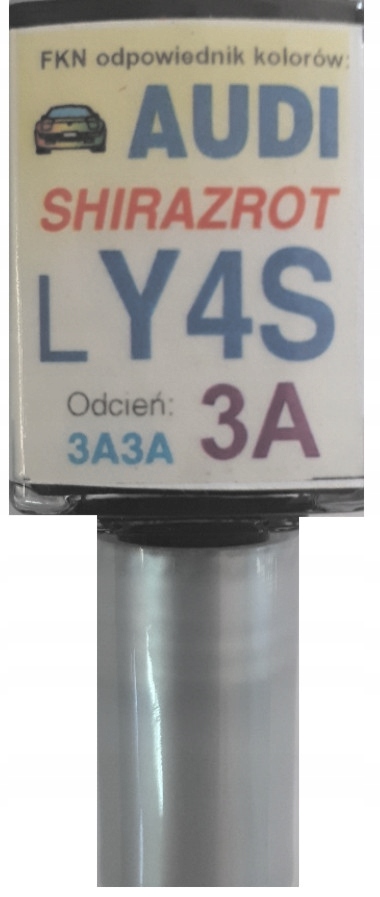 Audi LY4S 3A3A Shirazrot Lakier Zaprawka Do Rys