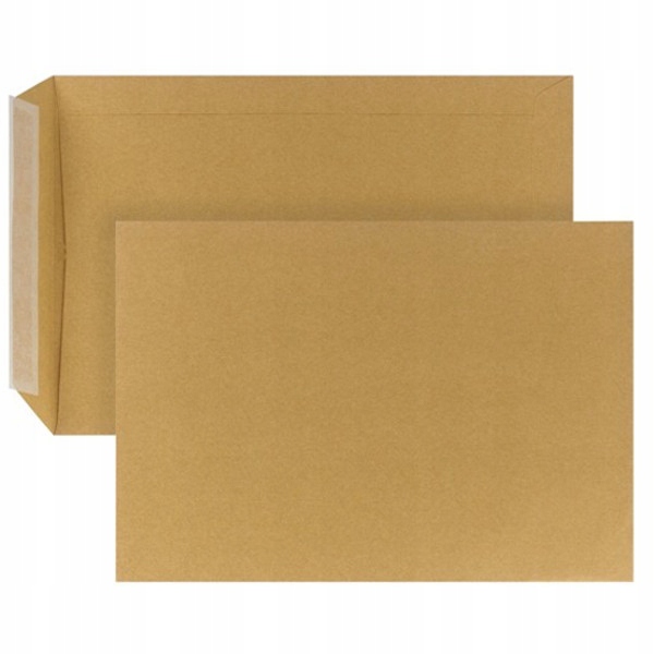 

Koperty Listowe Brązowe Biurowe B4 Hk 50szt Pasek