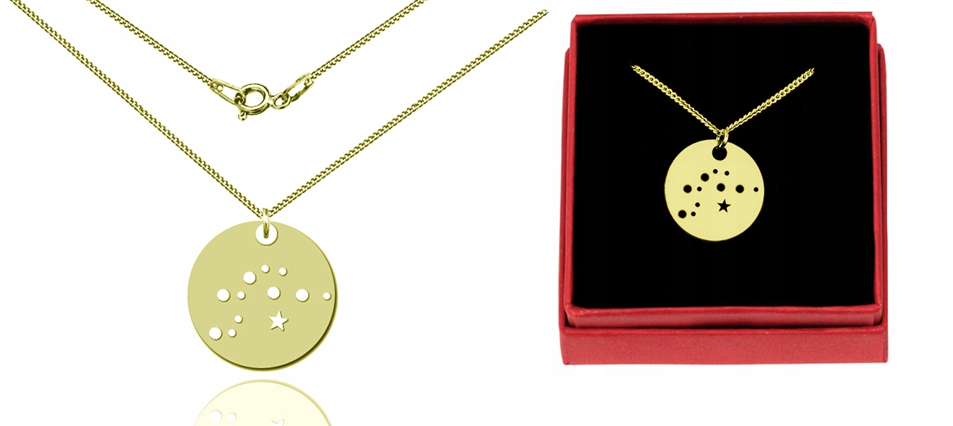 

Celebrytka Konstelacja Wodnik Zodiak Pozłacana 925