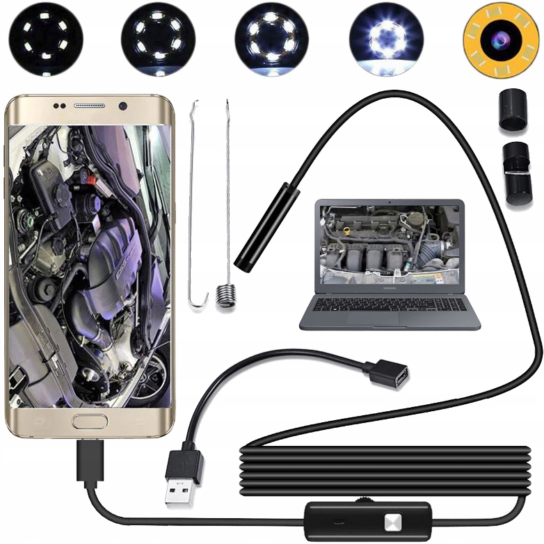 

Endoskop Kamera Inspekcyjna Android Usb 5,5MM Led