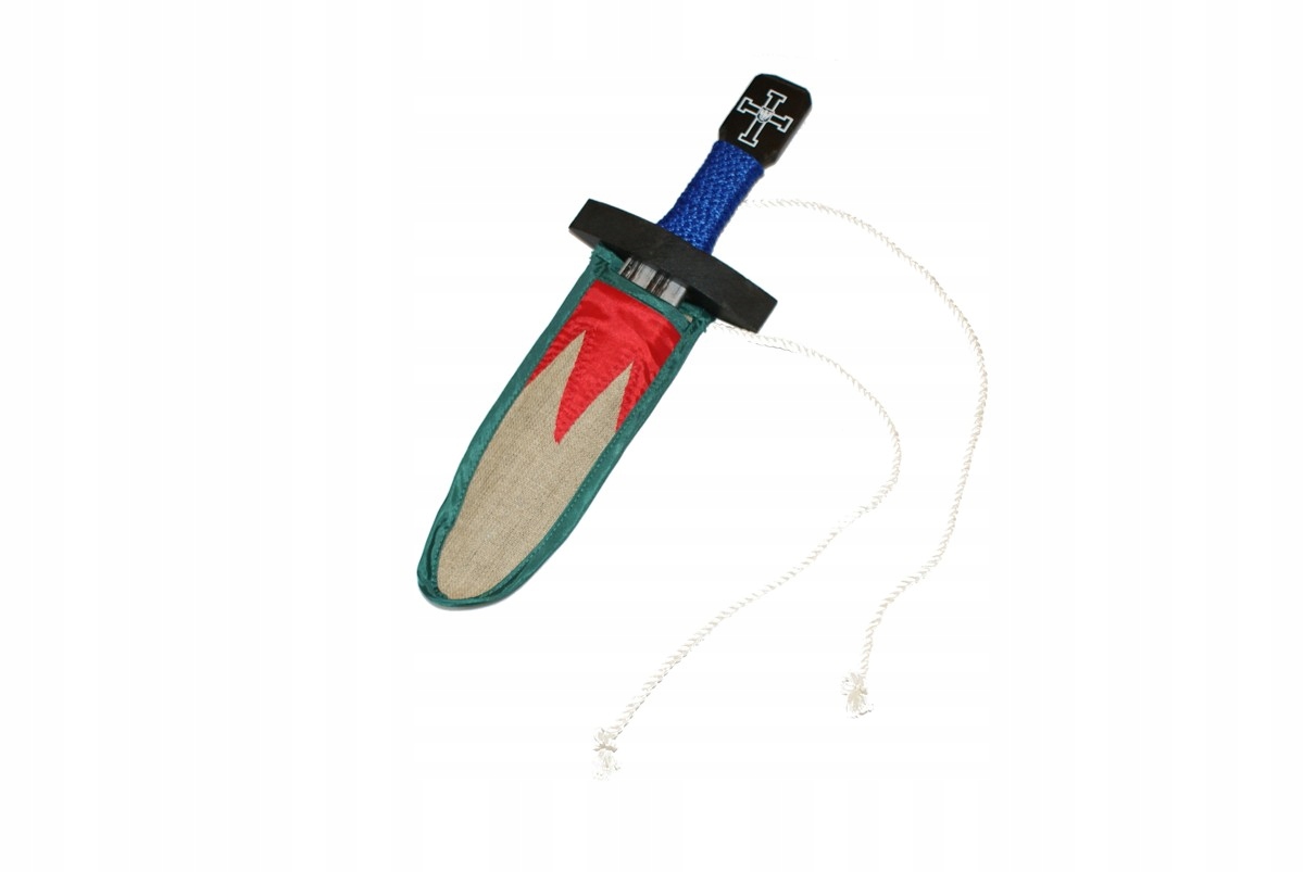 

Sztylet miecz krzyżacki drewniany 32cm z pochwą