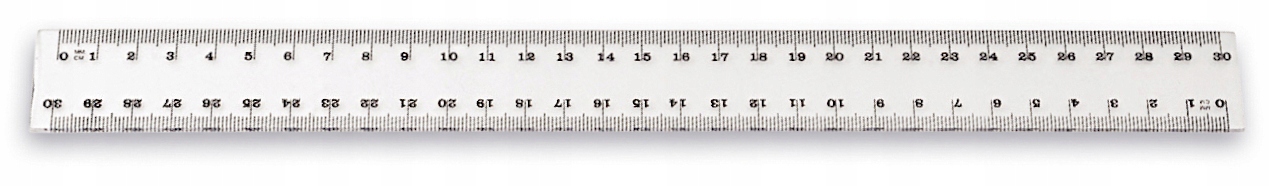 LINIJKA PLASTIKOWA 30cm Taurus Przezroczysta Długość (cm) 30 cm