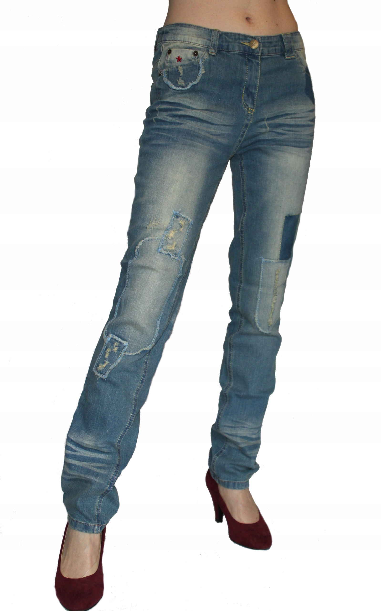 

Bonprix spodnie Straight Slim Denim 170 S / M Long
