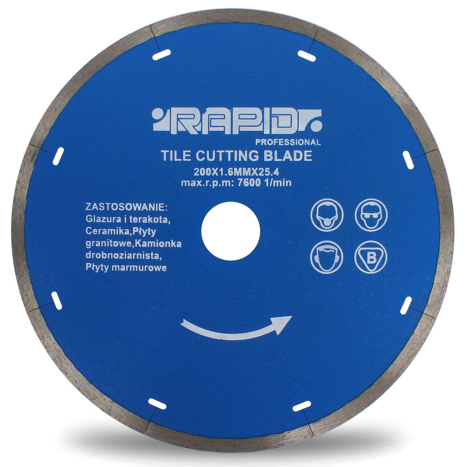 

Prof. Tarcza Diamentowa 200 x 25.4x1.6 Rapid Laser