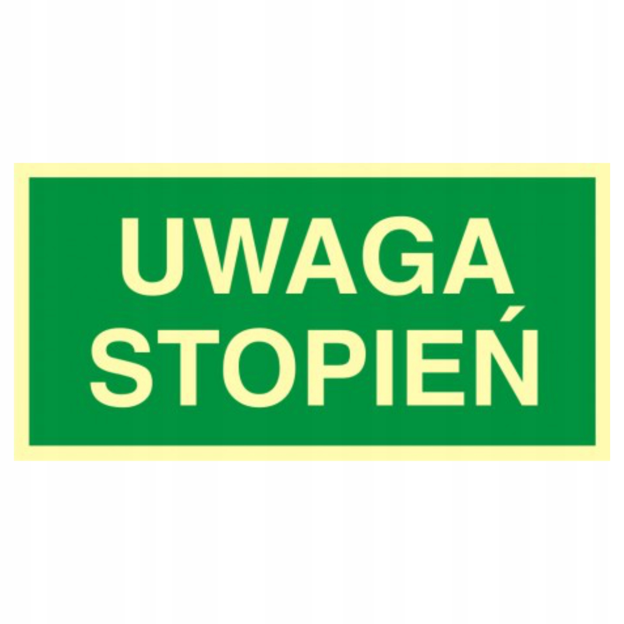 

Znak tablica tabliczka Pcv świecąca Uwaga stopień