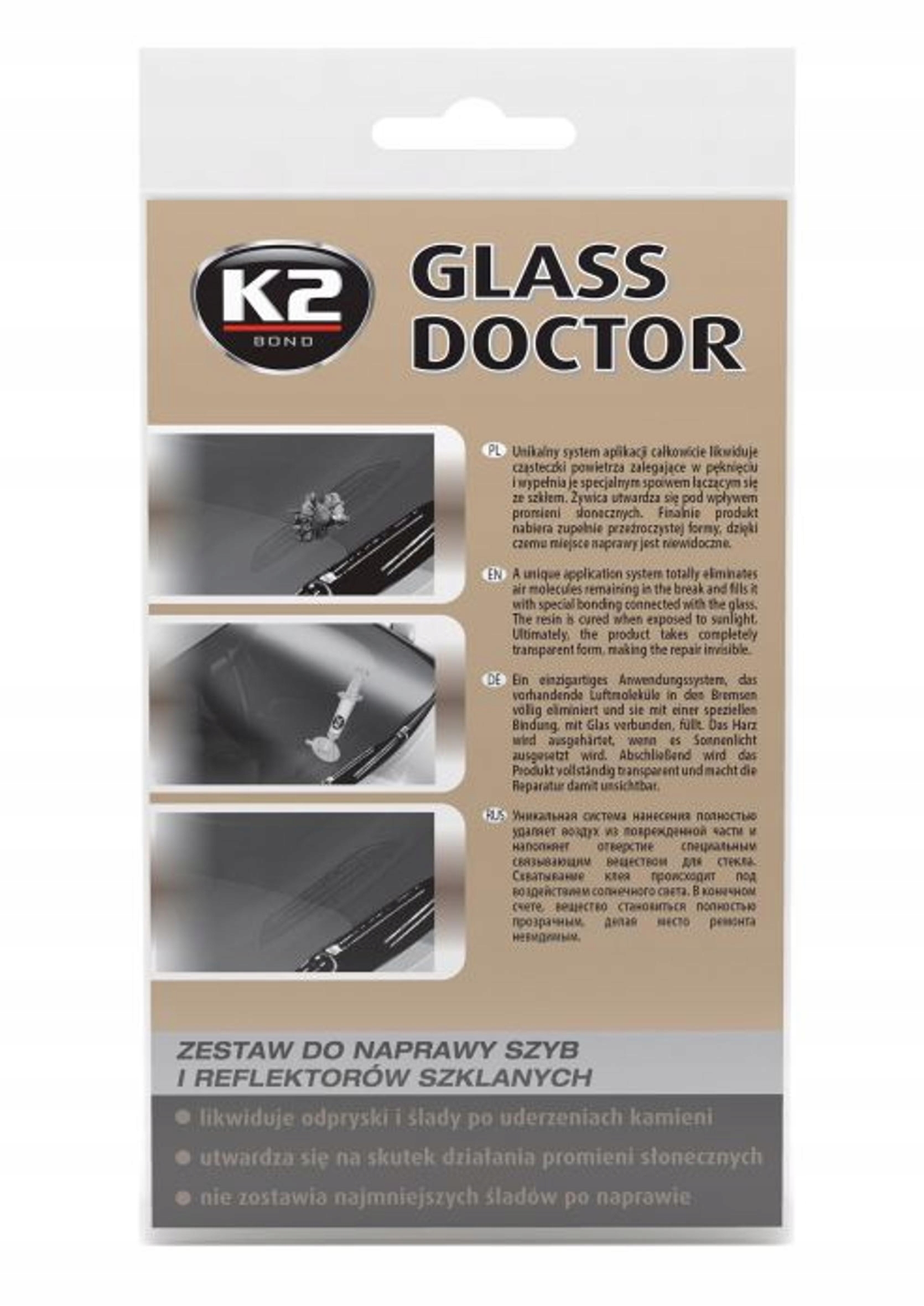 

K2 Glass Doctor Zestaw Do Naprawy Szyb