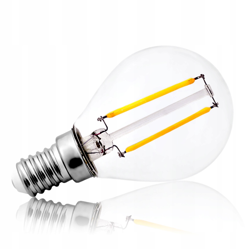 

Żarówka Led E14 Filament 2W Edison G45 Mała Kulka
