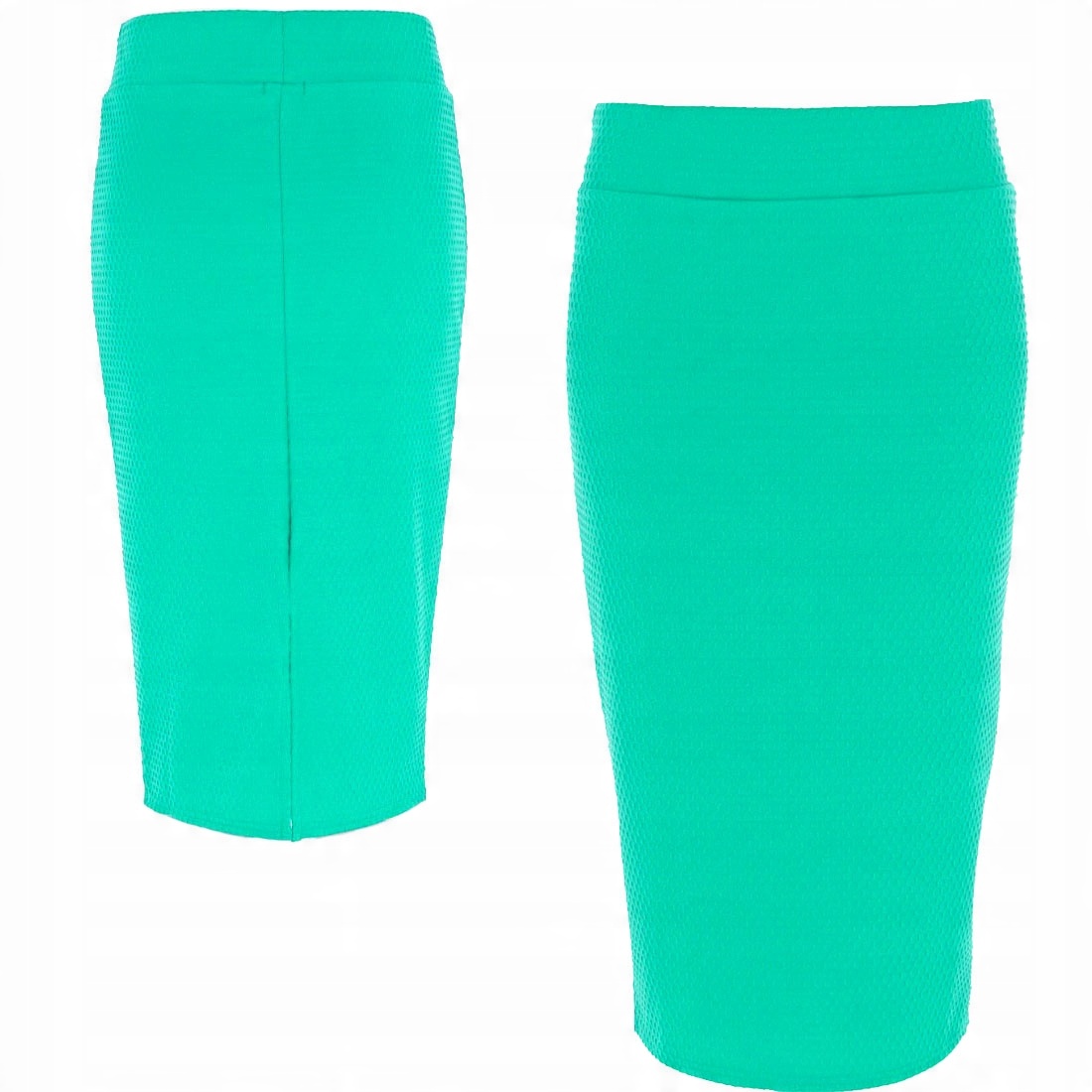 

River Island Zielona Ołówkowa Spódnica Midi S 36