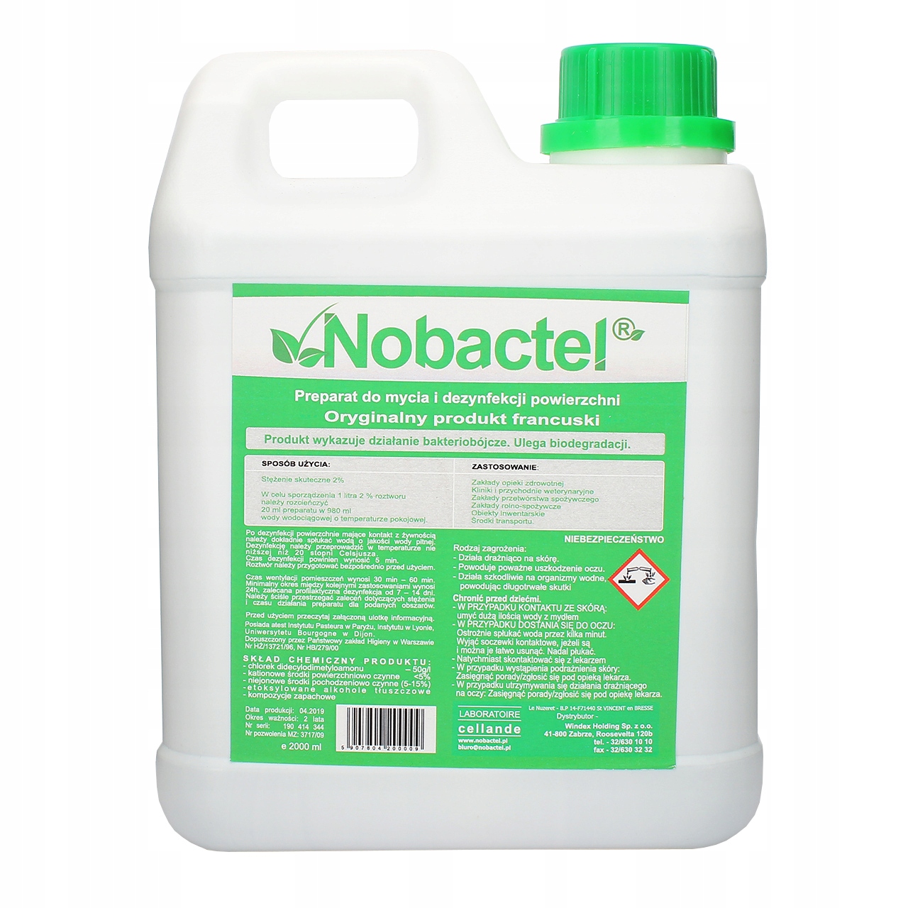 

Nobactel do mycia i dezynfekcji powierzchni 2 L