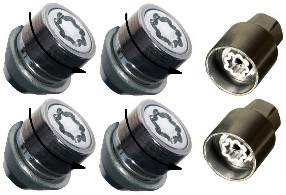 Стопорные гайки колесных дисков m12x1. 5 K19 / 21