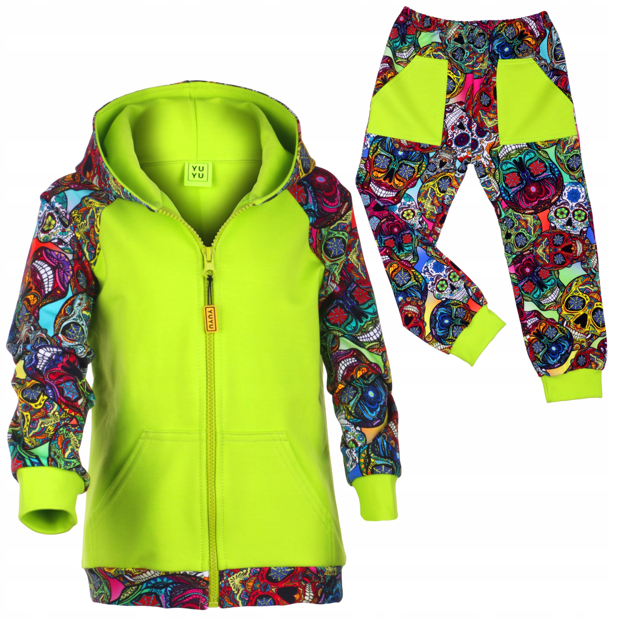 

Bobas Dres Bluza Limonka Spodnie Czaszki 110