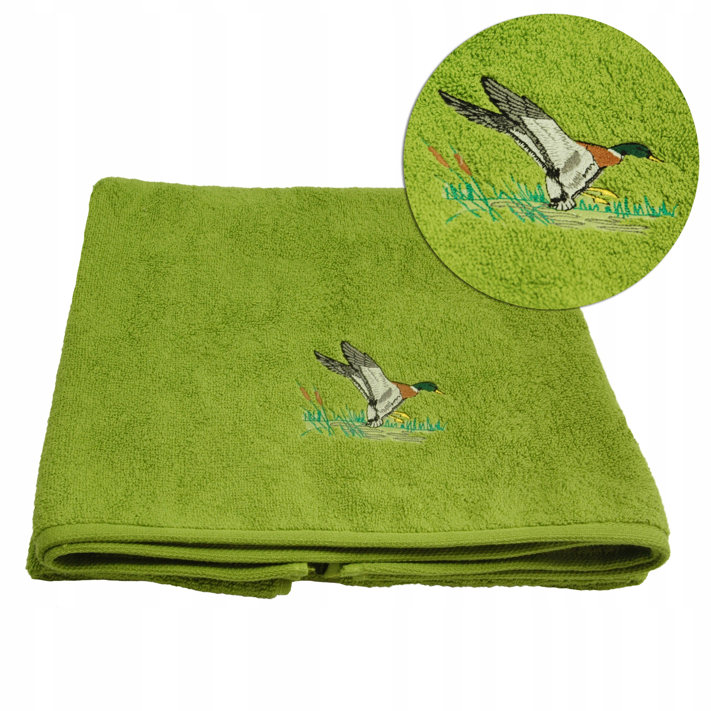 Ręcznik z haftem myśliwskim - kaczka 100% bawełna Marka Frotta