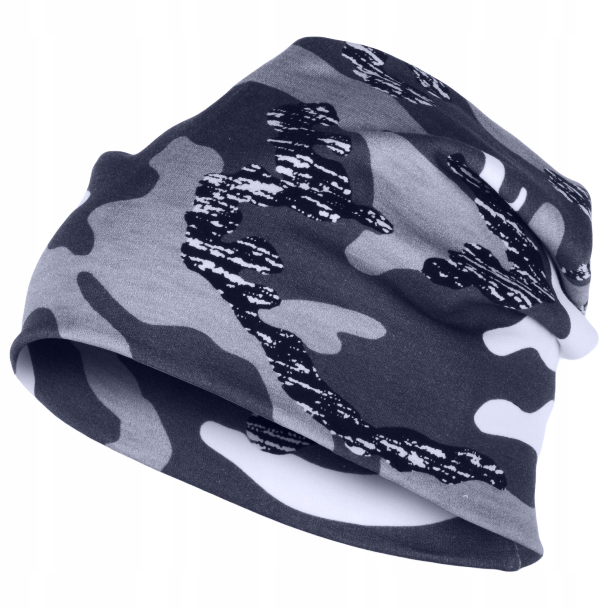 

Czapka Smerfetka Krasnal Dresówka Moro Szare 54-56