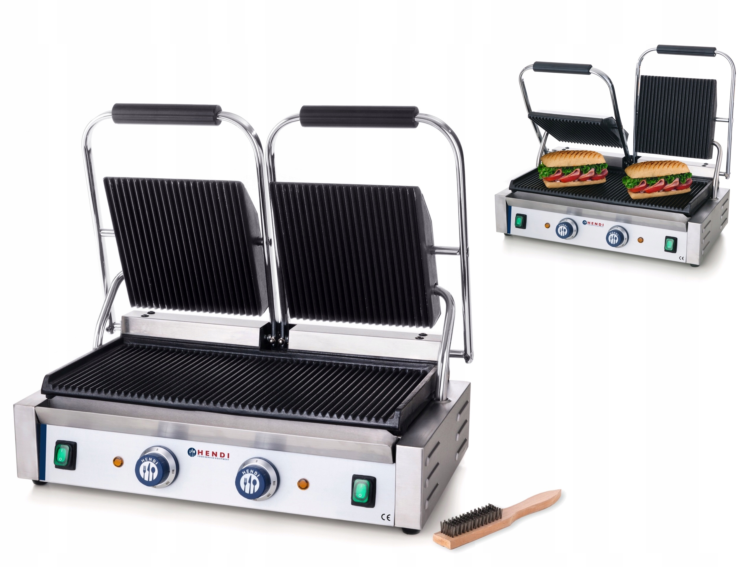 

Grill Kontaktowy Opiekacz 3,6kW Ryflowany Hendi