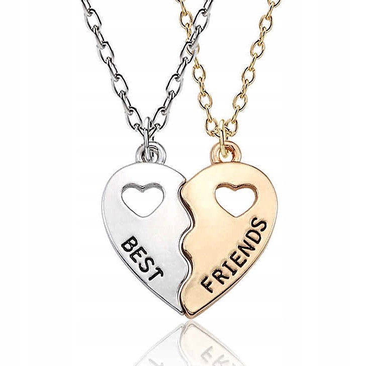 

Naszyjnik wisiorek Przyjaźni serce Best Friends x2