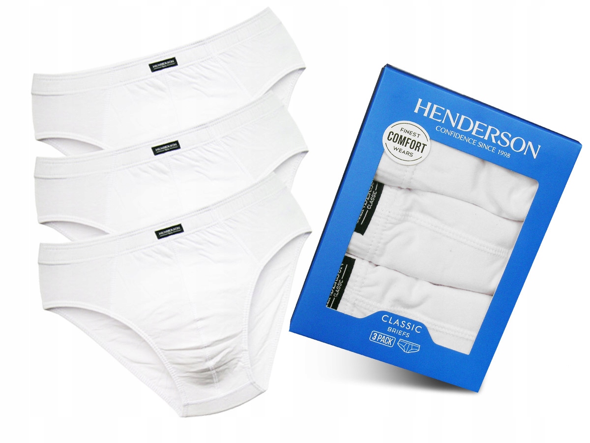 

Henderson Slipy męskie 100% bawełna 3pak białe *XL