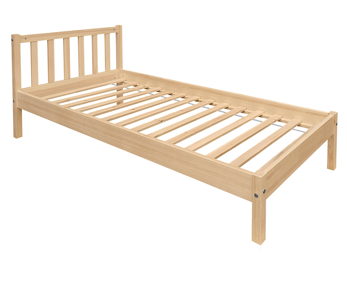 

Łóżko drewniane Berno 90x200 niemalowane