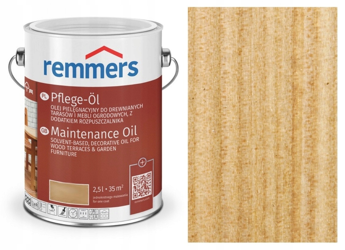 Olej Do Tarasu Remmers Pflege Ol bezbarwny 2,5 L
