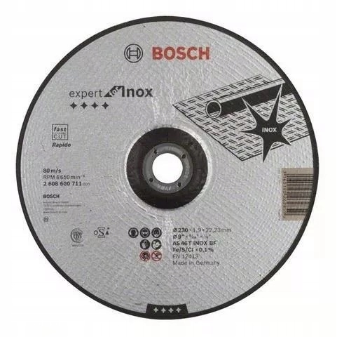 

Bosch Tarcza Korundowa 230/22/1,9MM Cięcie Stali