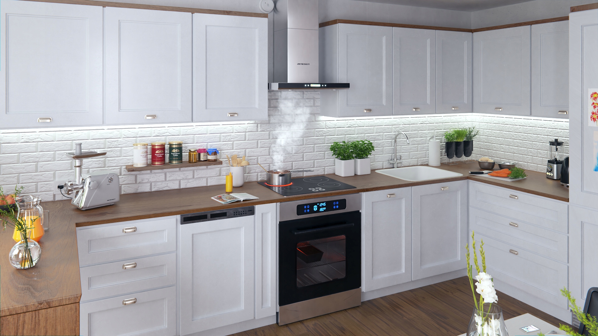 OKAP KUCHENNY 60cm KOMINOWY T2 BERDSEN Kod producenta 3110