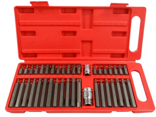 ZESTAW BITÓW KLUCZY IMBUS SPLINE TORX 40 el BITY