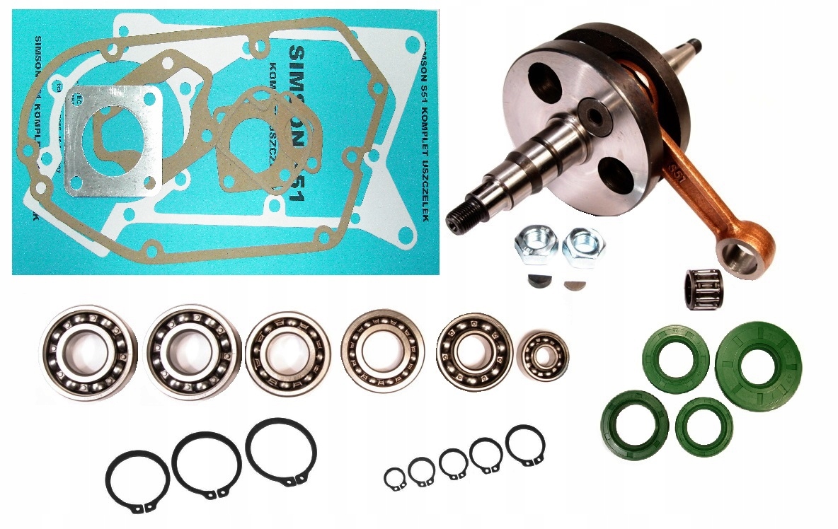 SIMSON S-51 SR50 ENDURO KOMPLET USZCZELKI SILNIK