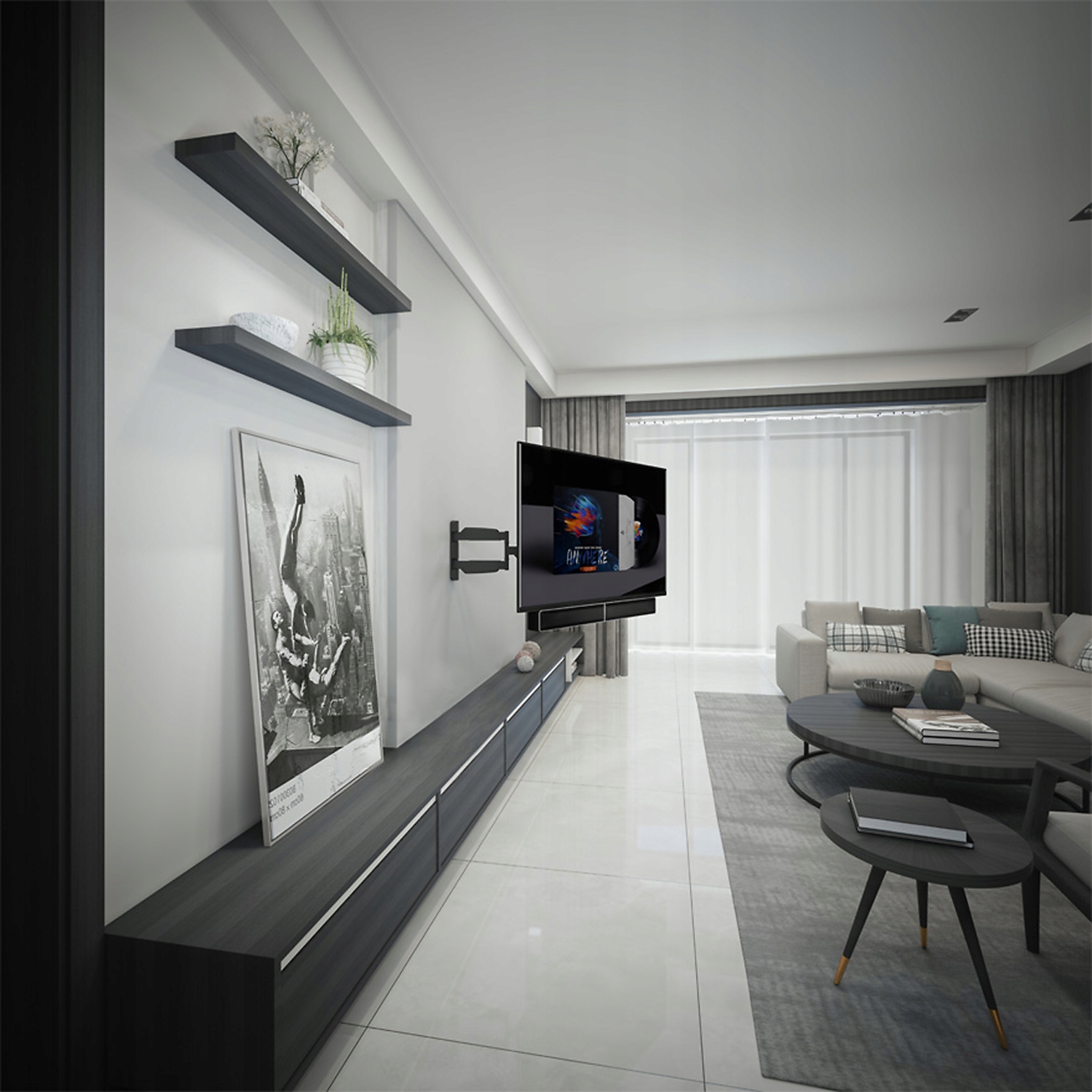 UCHWYT NA GŁOŚNIK SOUNDBAR DO TELEWIZORA 10 kg Model MC-843