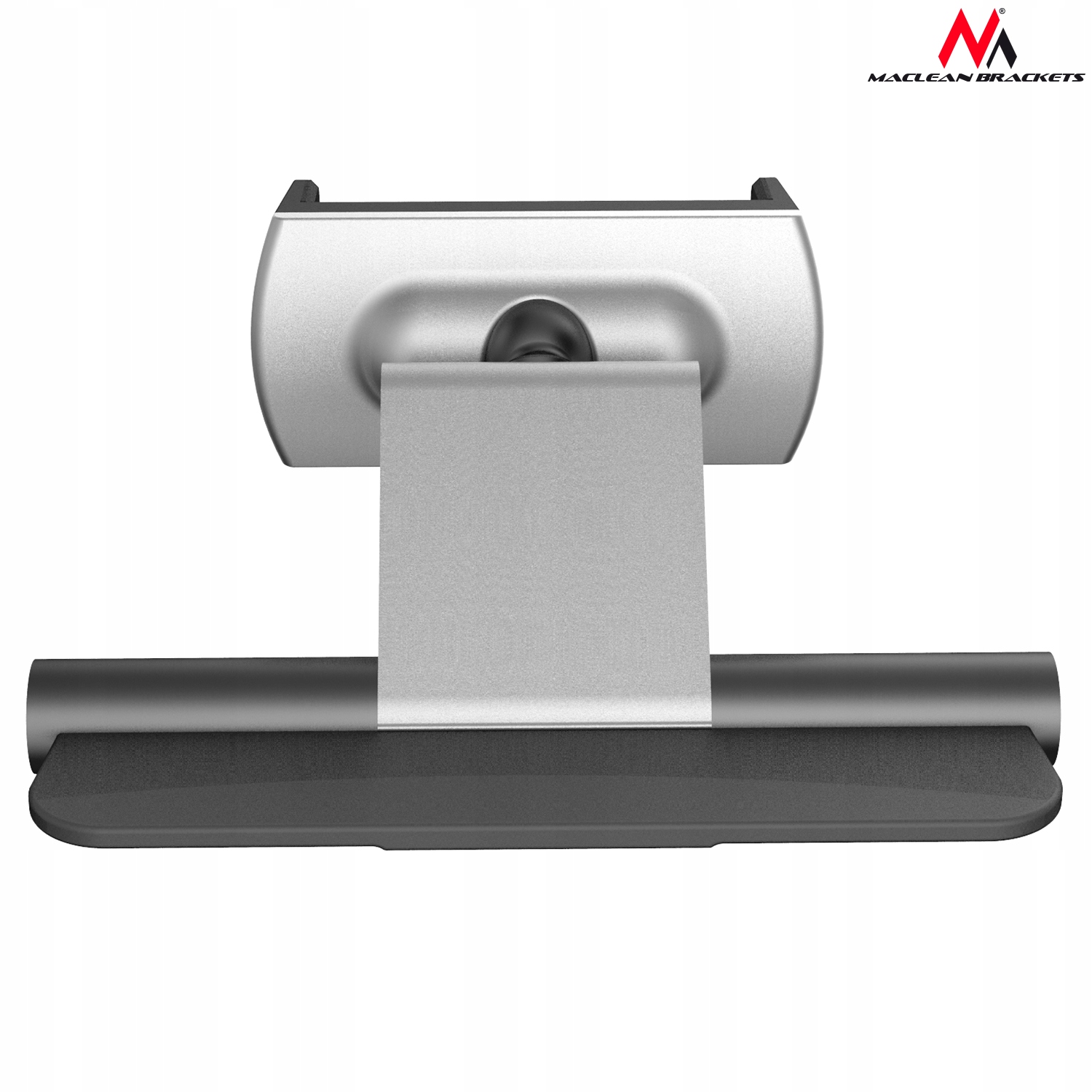 SOLIDNY UNIWERSALNY UCHWYT DO TELEFONU NA SLOT CD Kolor srebrny