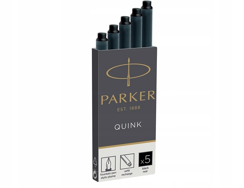

Naboje do pióra wiecznego Parker czarny 5 szt