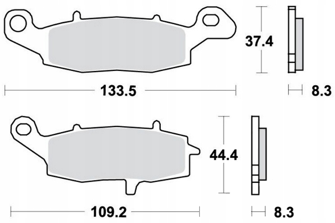 Přední Brzdové Destičky Kawasaki Z 750 S 05-06