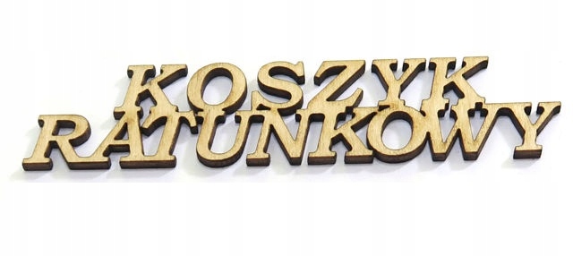 

Decoupage Napis gr 3mm Dekor Koszyk Ratunkowy DD42