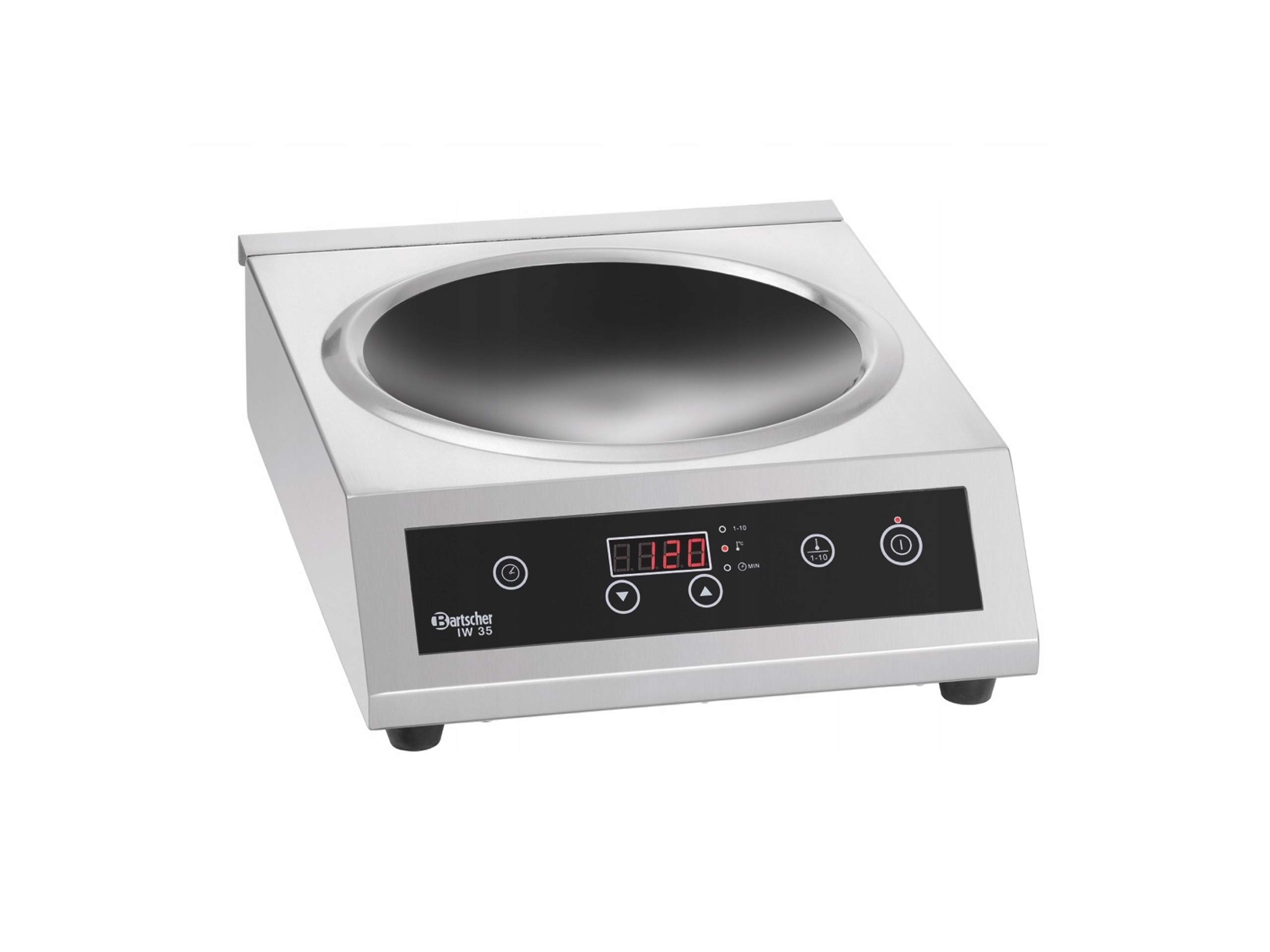 Indukční Wok 3,5KW Inox Dotykové Ovládání