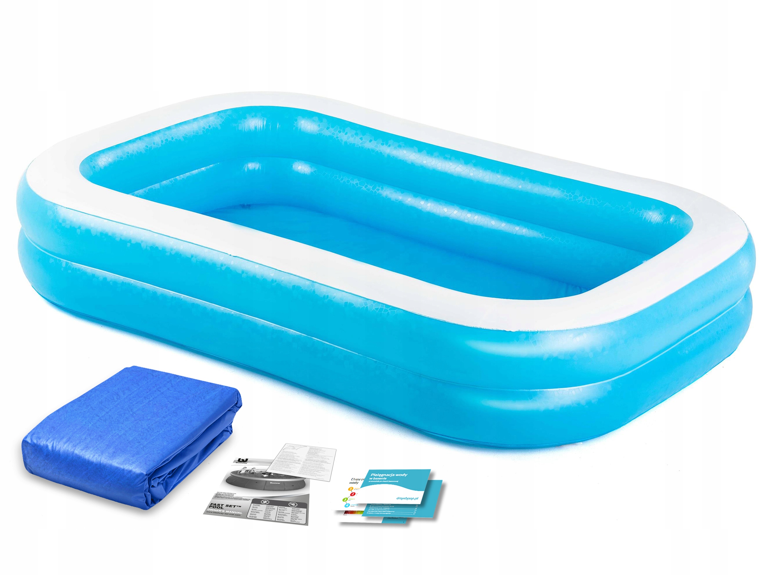 Nafukovací bazén rodinný 262 x 175 x 51 cm Bestway 54006 víko