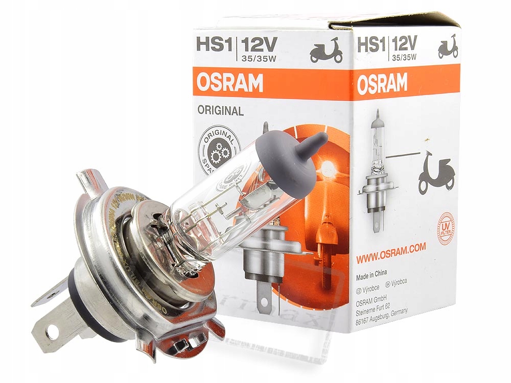 

Żarówka 12V 35/35W H4 HS1 P43T Homologacja Osram