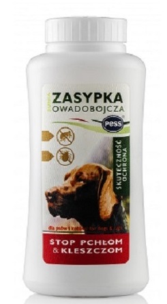 

Pess Puder Zasypka Na Pchły Kleszcze 100g Psy Koty