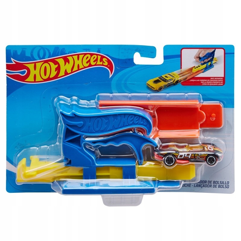 

Hot Wheels Kompaktowa Wyrzutnia niebieska FVM08