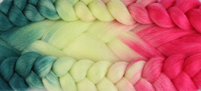 Włosy SYNTETYCZNE do warkoczyków KOLOROWE warkoczyki DOCZEPIANE WŁOSY ombre Marka Luvu