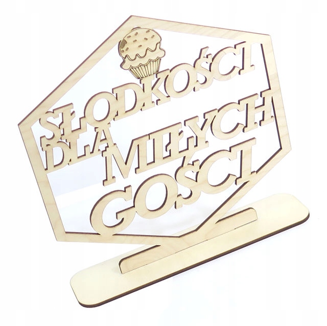 

Słodkości dla Miłych Gości Decoupage Ozdoba TR89