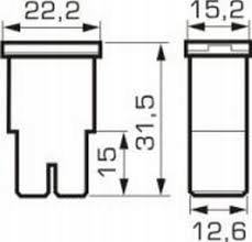BEZPIECZNIK KOSTKOWY JAPVAL TYP F 40A FEMALE 2szt Producent części Carmotion