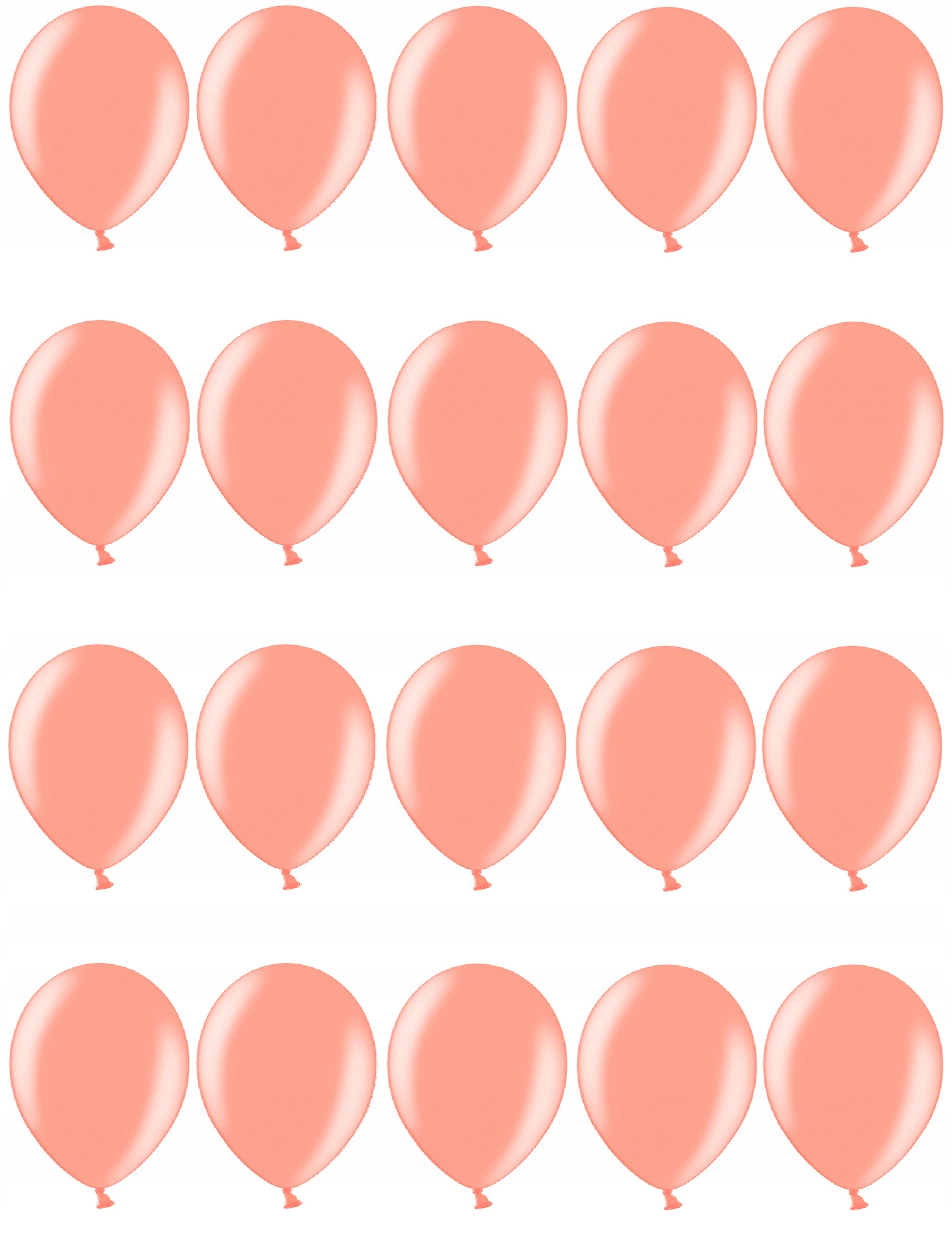 

Balony Różowe Złoto 25cm Metaliczne 20szt urodziny