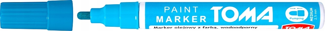 Marker olejowy 2,5mm TOMA TO-440 jasny niebieski